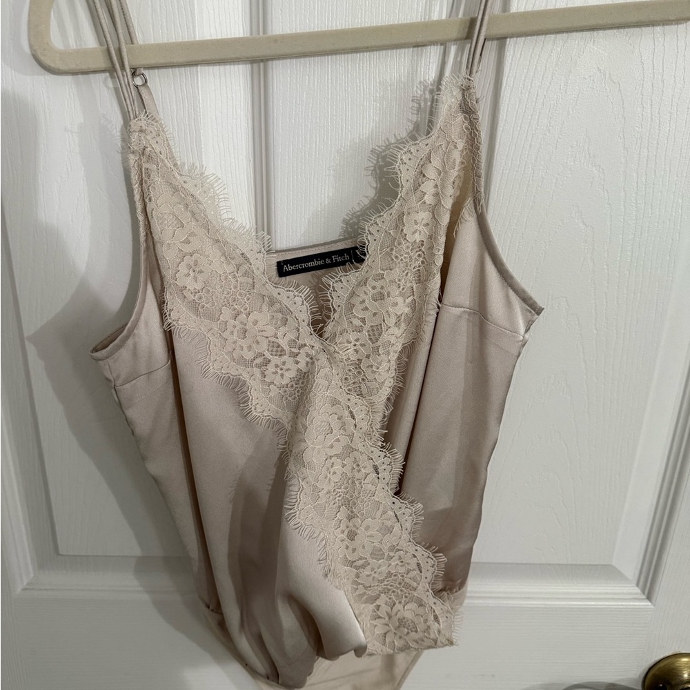 Abercrombie & Fitch Cream Lace Chemise
